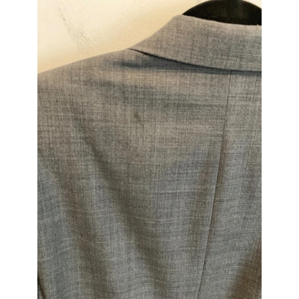 J Crew‎ Mens Grey Wool Blend Suit Jacket Blazer 38R